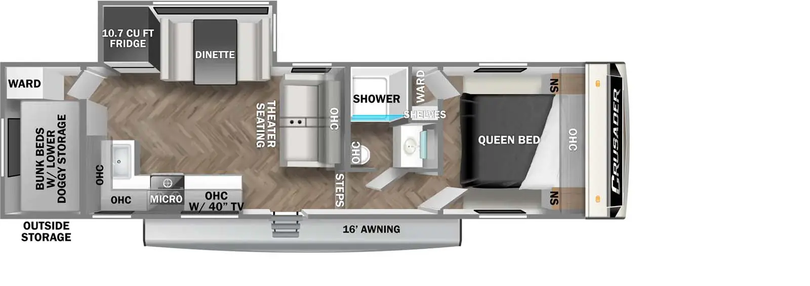 270BHX Floorplan Image